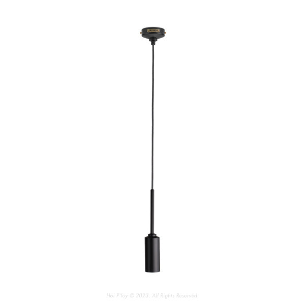 Monotone Black Single Percy Pendant Light