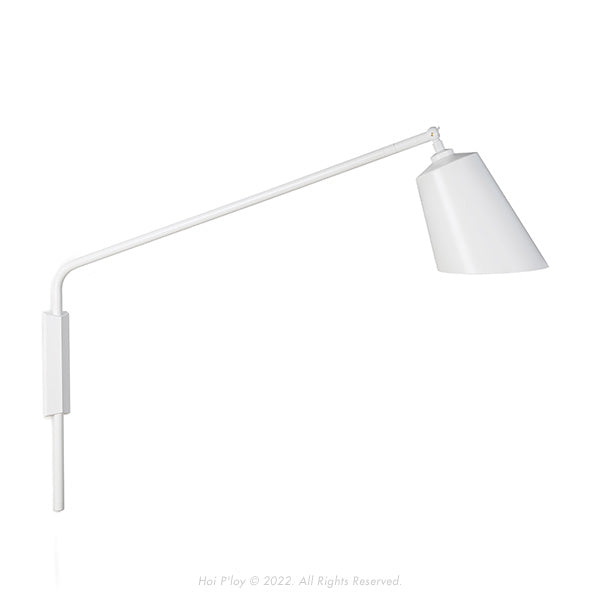 White Monotone Slim Shady Wall Light