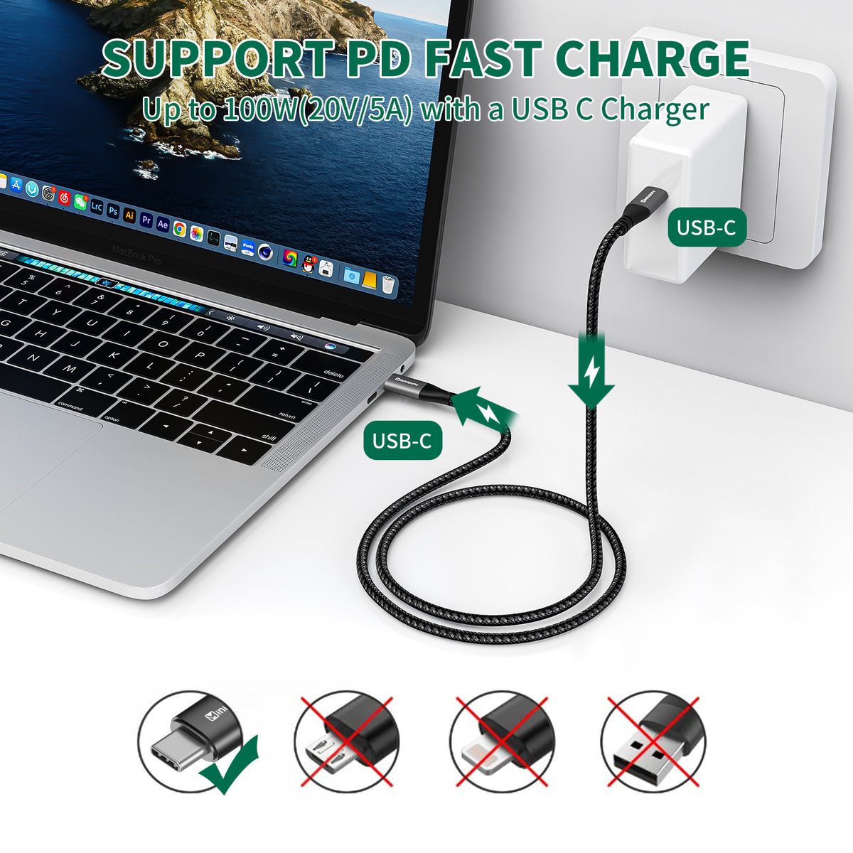 10GB Minisopuru Mac Mini Dock & Type-C Stand with SSD Enclosure