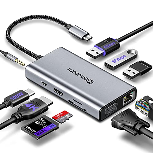 9-in-2 USB Type C ドッキング ハブ Macbook用PD3.0