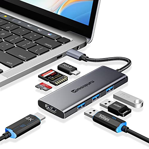 Hub USB 3.0 VENTION USB Multiples Ladron USB 2.0 con 4 Puertos  Multiplicador USB Multiple para PC/Macbook/Mac Mini/Pro/Pen Drive/Surface