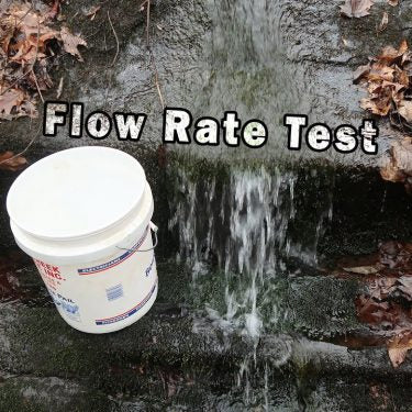 ram pump flow test