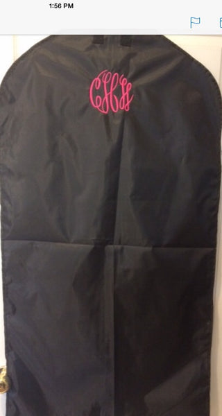 Canvas Garment Bag Personalized with Monogram