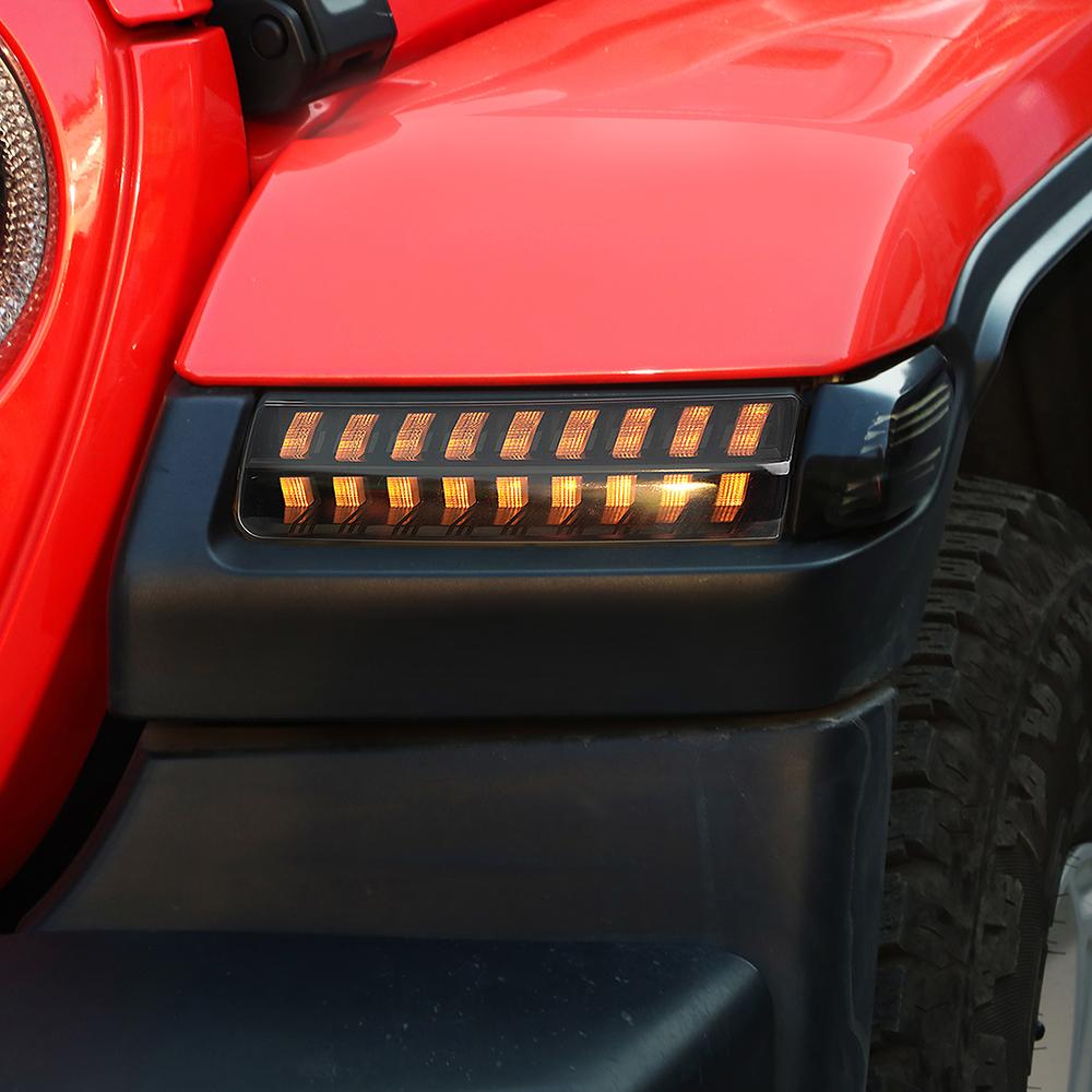 Jeep JL Led Fender Lights with Sequential Lights for Jeep JL JT