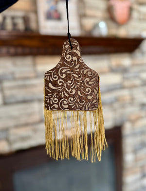 Tooled Cow tag - Wild Roots Freshies