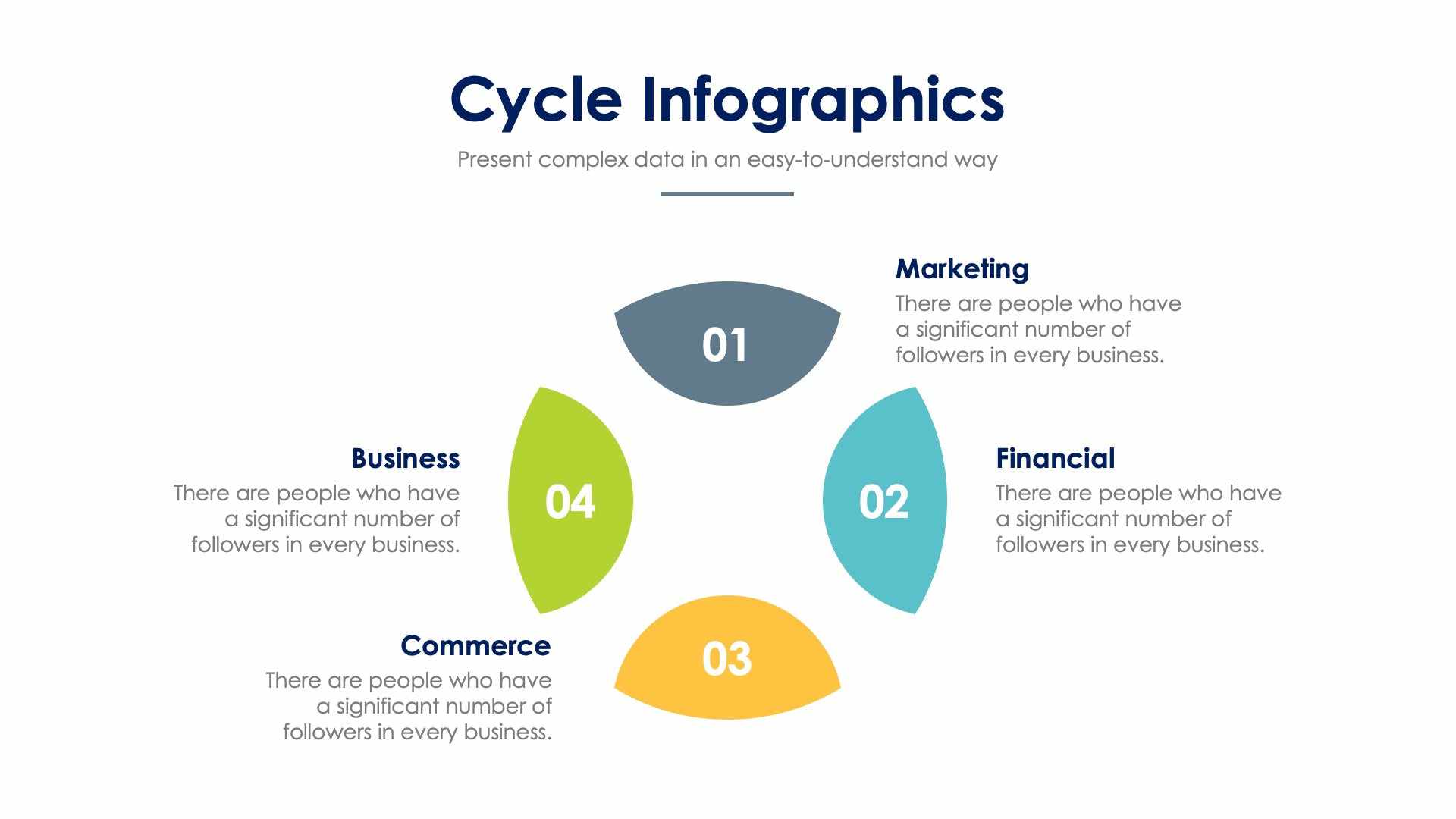 Four-Phase Business Cycle Infographic Template