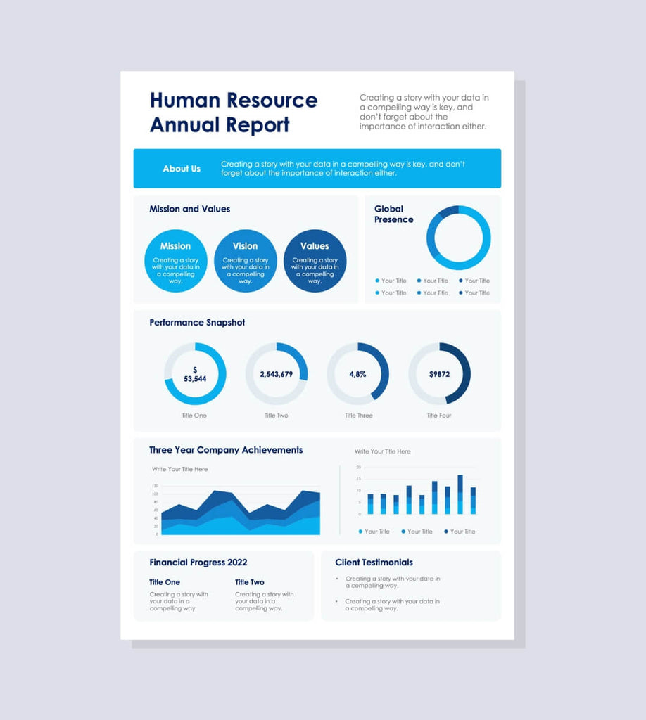 Human-Resource-Annual-One-Page-Report-Document