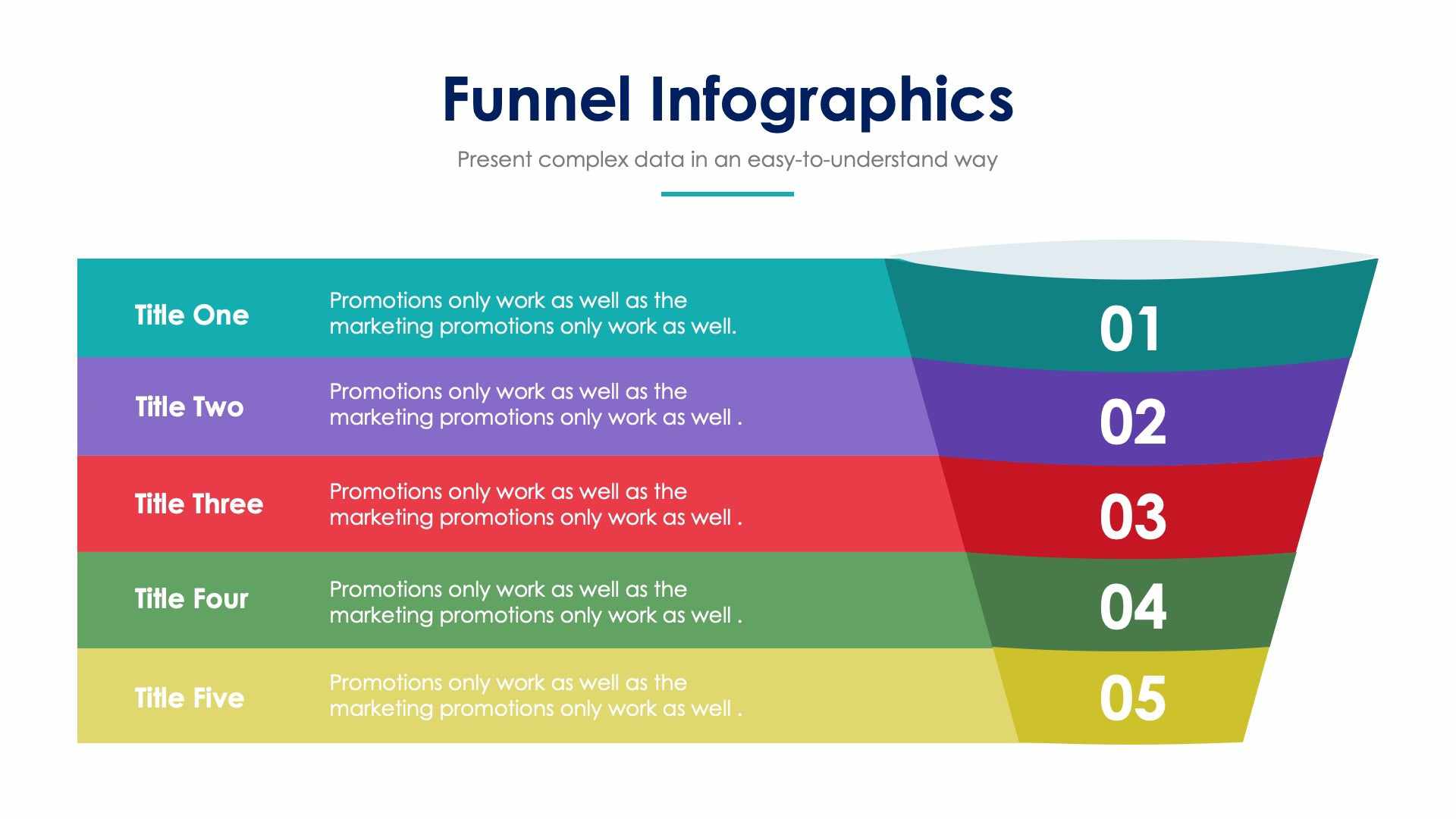 Vibrant Funnel Infographic Template