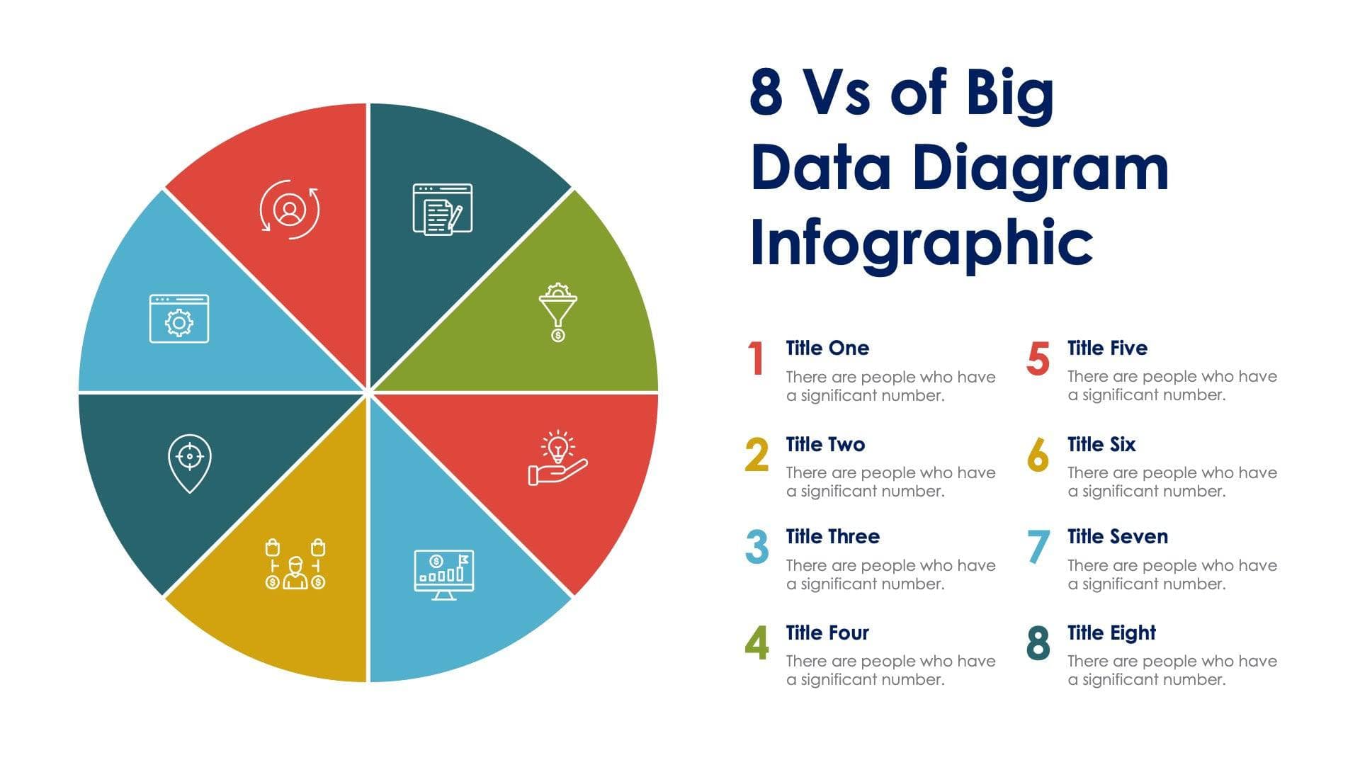 8Vs of Big Data Slide Infographic Template S02192404