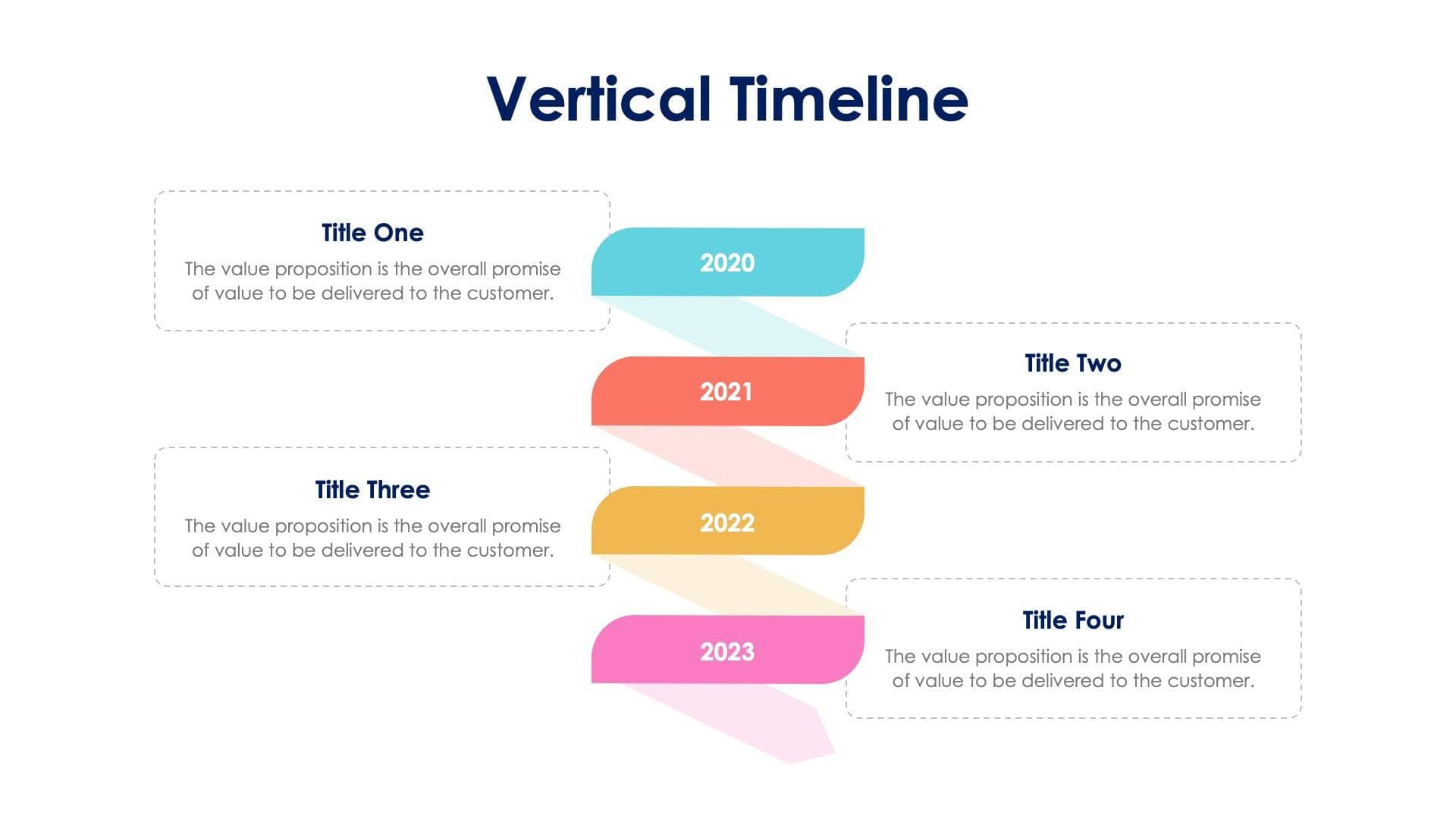 Vertical Timeline Slide Infographic Template S04202312