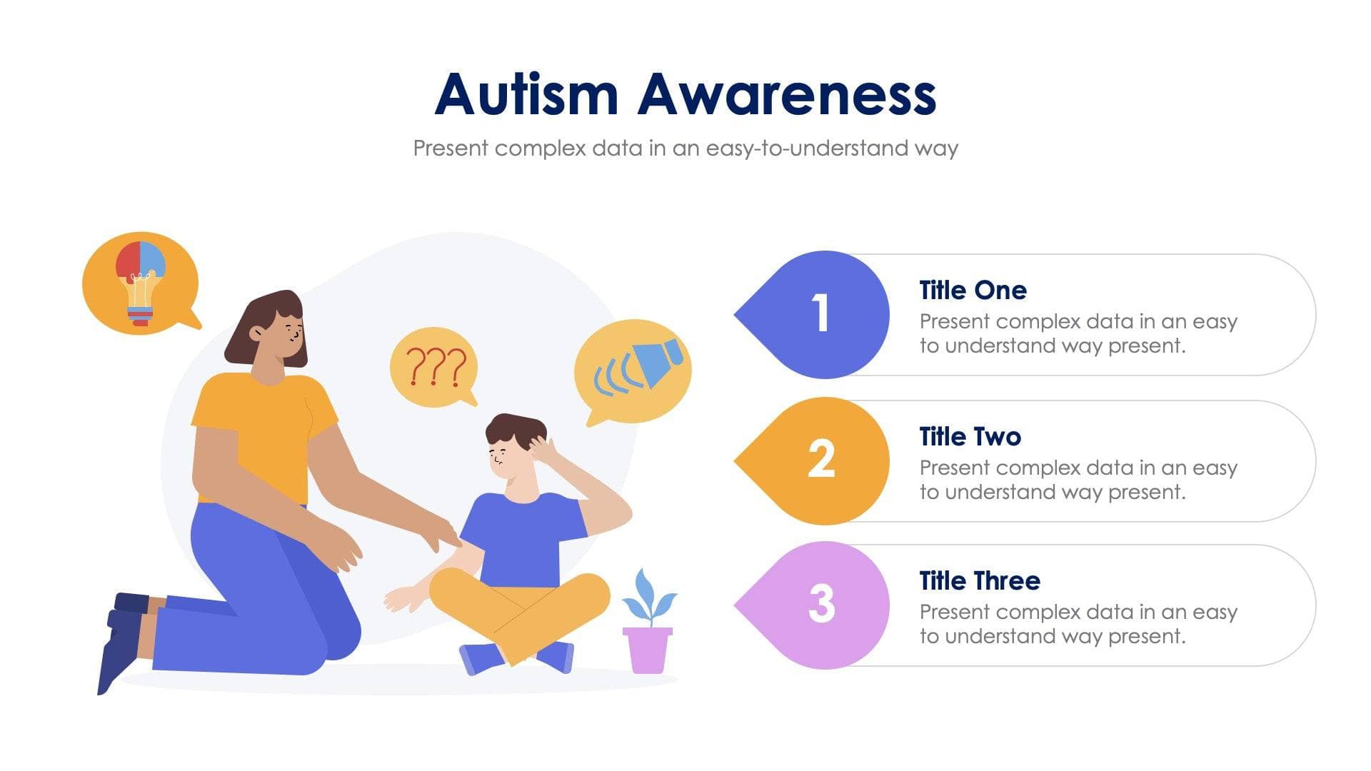 Autism Awareness Slide Infographic Template S08162210