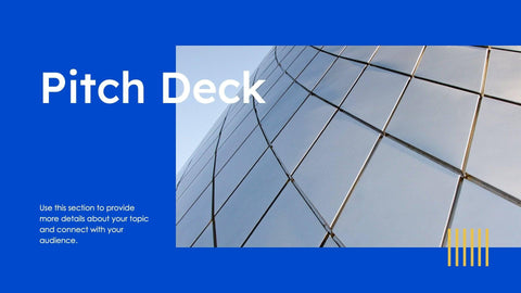 Blue Light Yellow Luxury and Professional Presentation Pitch Deck Temp –  Infografolio