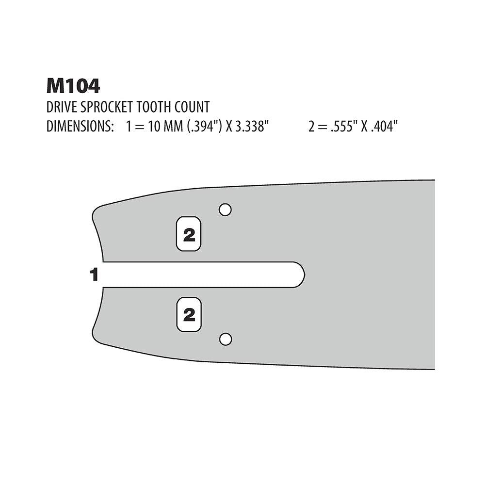 Oregon 732HSFM226 Harvester 73cm Guide Bar, .404