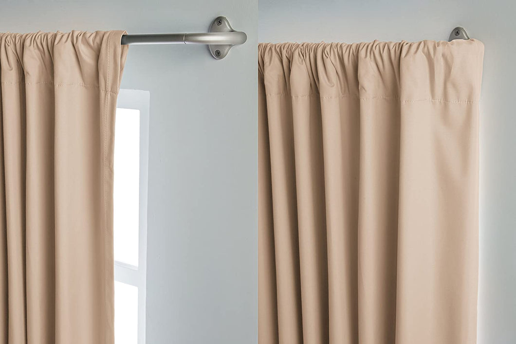 Room Darkening Curtain Rod Amazon Basics