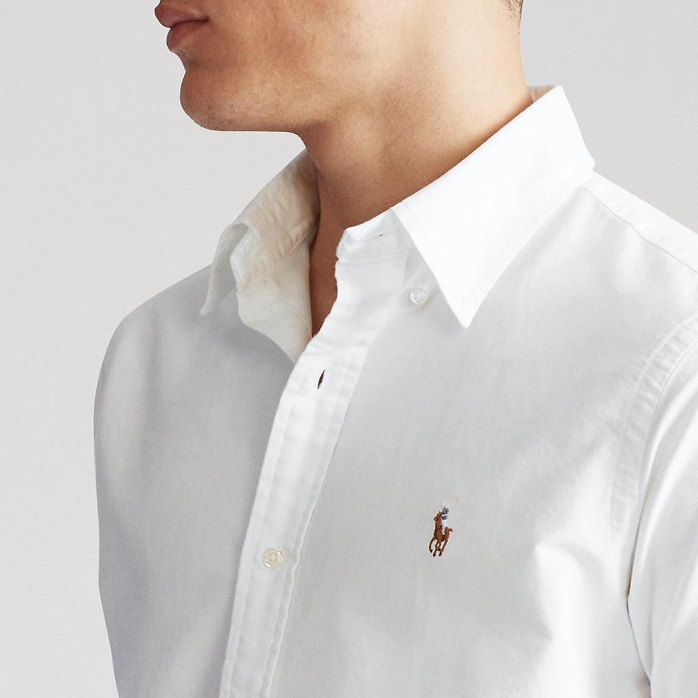 RL White embroidered logo Casual Shirt – Excess Exports
