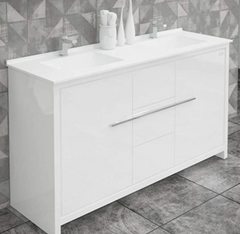 60 Inch Freestanding Double Sink Vanity