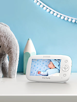 Babyphone victure bm45 caméra moniteur bébé 4.3 lcd, vidéo bébé