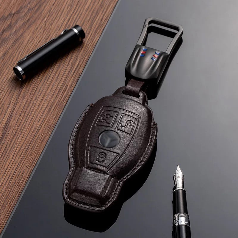 mercedes leather key case