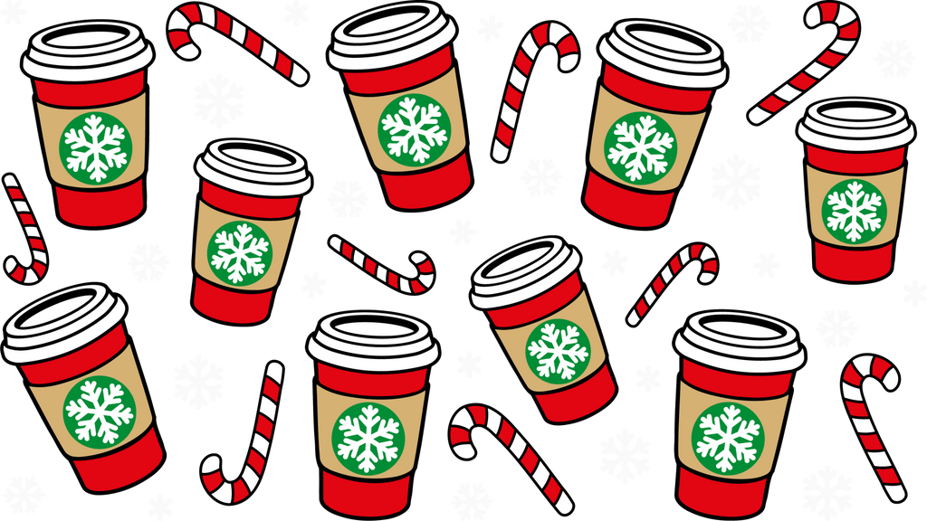 Grinch and Max christmas - UV DTF 16 oz Cup Wrap – Curly Vine Design Co