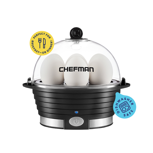Chefman Electric Griddle, Fully Immersible & Dishwasher Safe, Black 