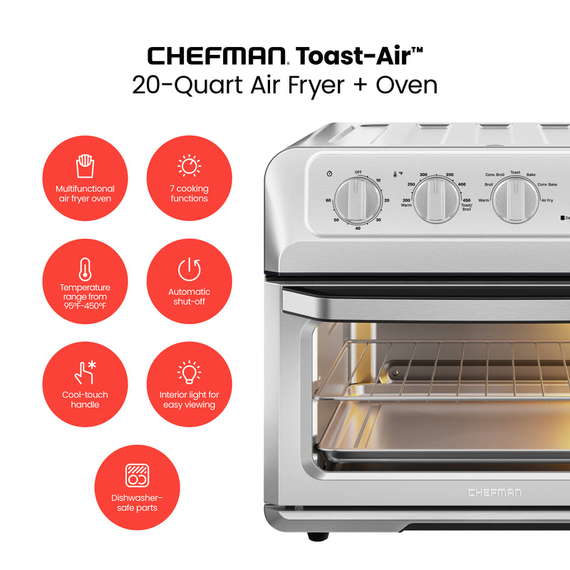 oosters moe meten Toast-Air Air Fryer Oven – Chefman