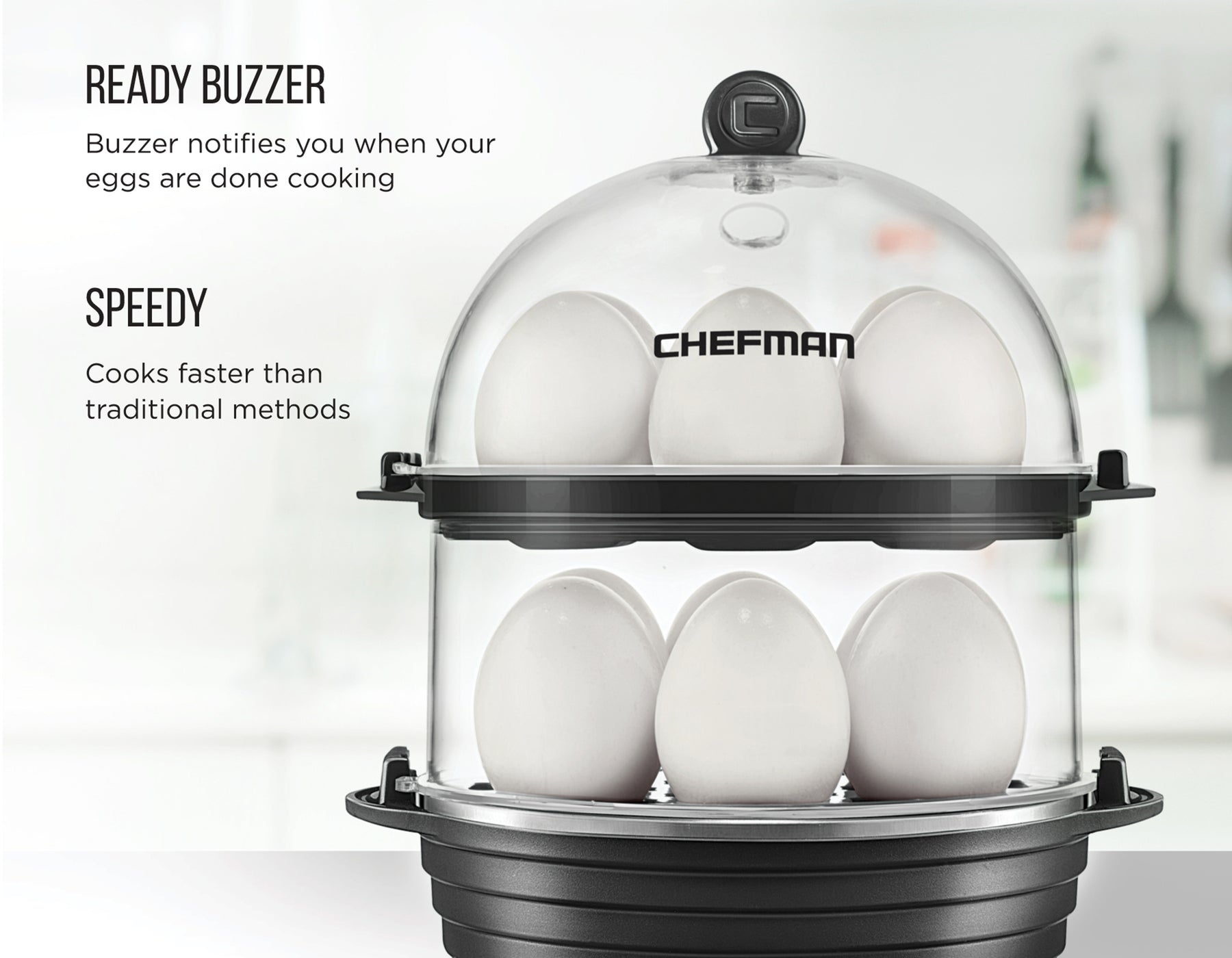 chefman double decker egg cooker