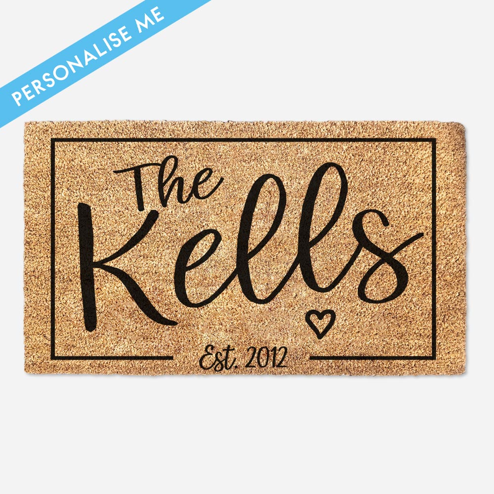 Waterproof Personalized Door Mat - Customized Welcome Mat - Housewarmi –  Designs By Imagineered