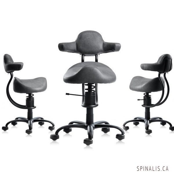SpinaliS Canada Rodeo Series Chair Grey Color - Spinalis Chairs Canada 