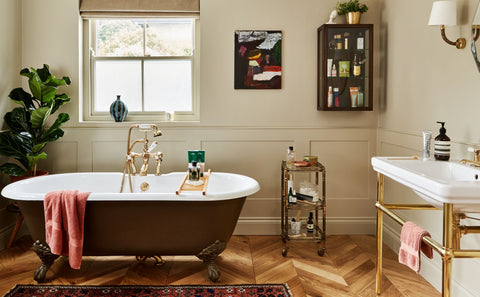 Victorian bathroom renovation roll top bath