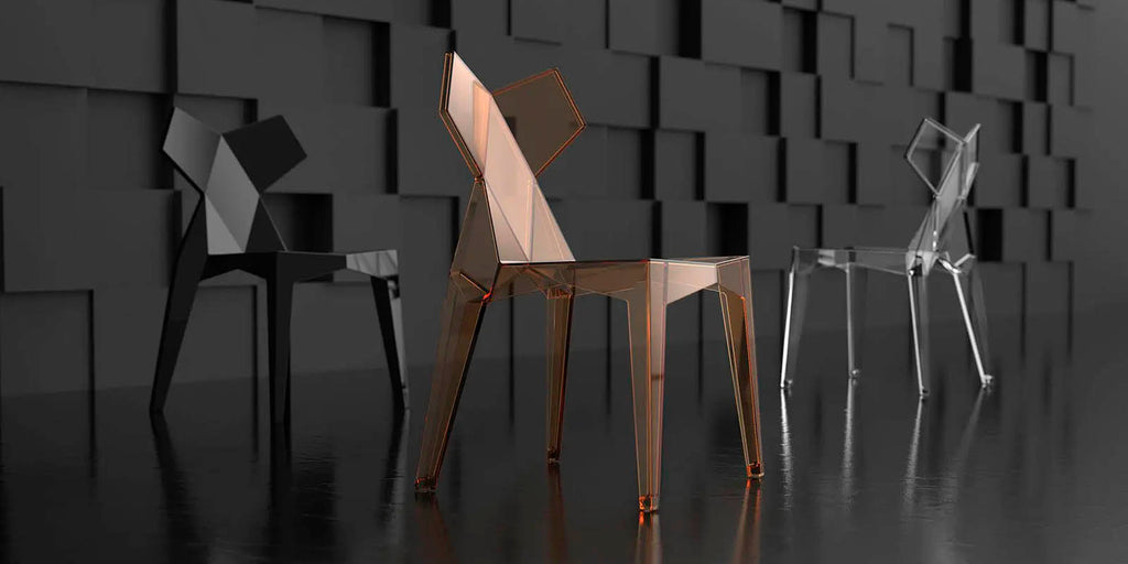 silla de exterior transparente de diseño moderno - vondom