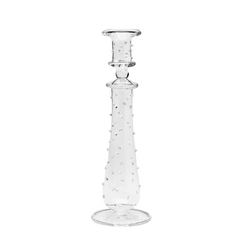 Dioni, glass spotted candle holder