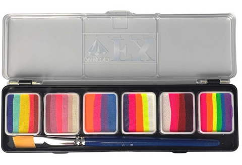 Bowitzki Water Activated Eyeliner Palette 10 colors Graphic Eye liner Split  Liner Kit-10 colors (A)