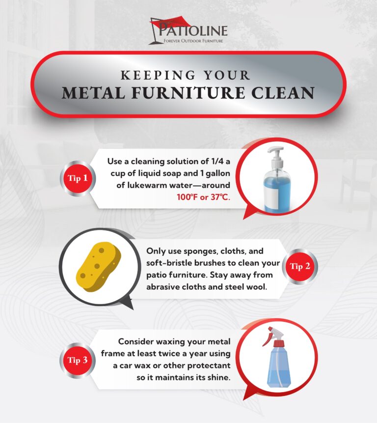 Three tips to clean your metal furniture