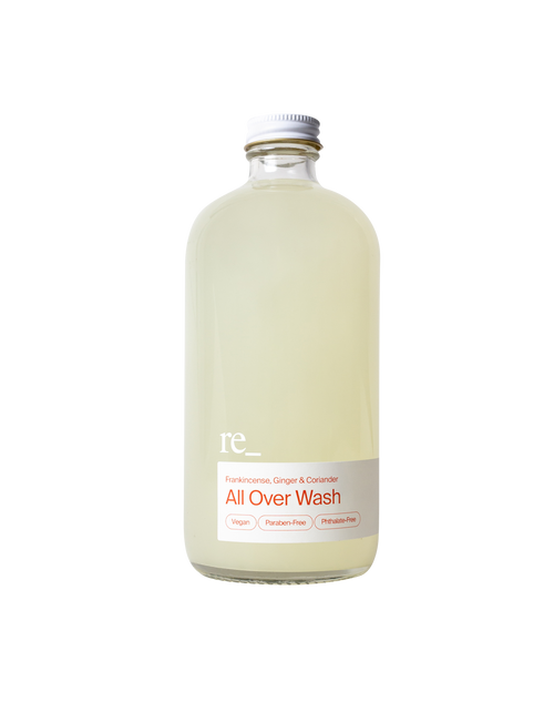 All Over Wash, Frankincense, Ginger & Coriander, 16oz Bottle re_