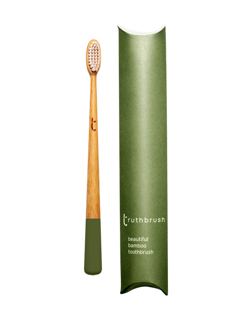 Bamboo Toothbrush Truthbrush green