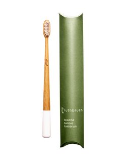 Bamboo Toothbrush Truthbrush white