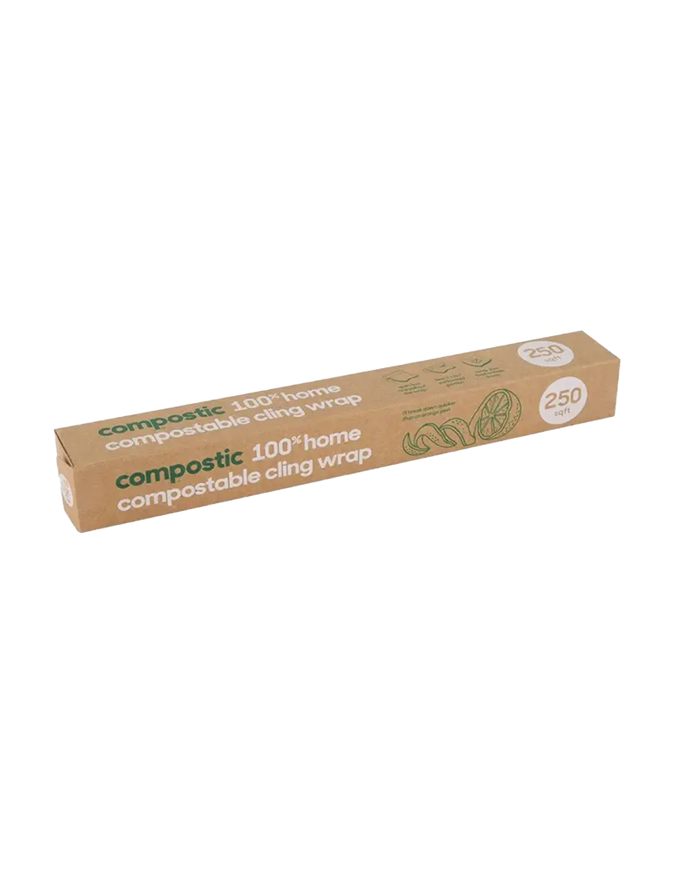 Compostable Cling Wrap, 250 ft, Compostic Compostic