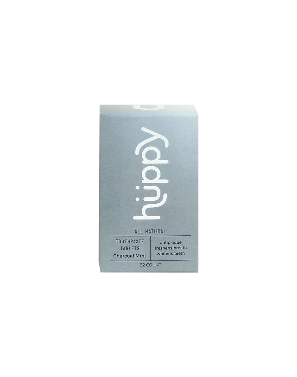Huppy Toothpaste Tablets, Box Huppy Charcoal Mint