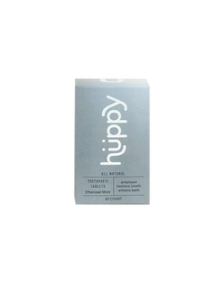 Huppy Toothpaste Tablets, Box Huppy Charcoal Mint