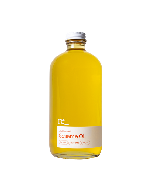 Sesame Oil, Cold-pressed, Bottle re_