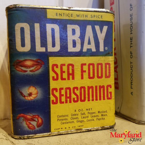 Vintage Paper Label Old Bay Seasoning Can