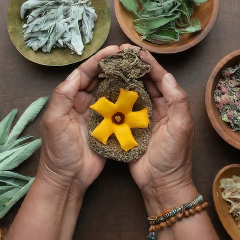 A klip dagga flower used for medicinal herbs