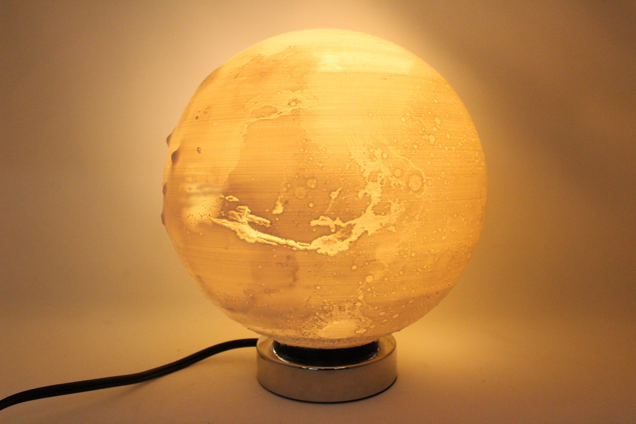 krullen Genealogie Gezicht omhoog Mars Globe Light | Mars Lamp | Astronomers Lamp – Angled.io