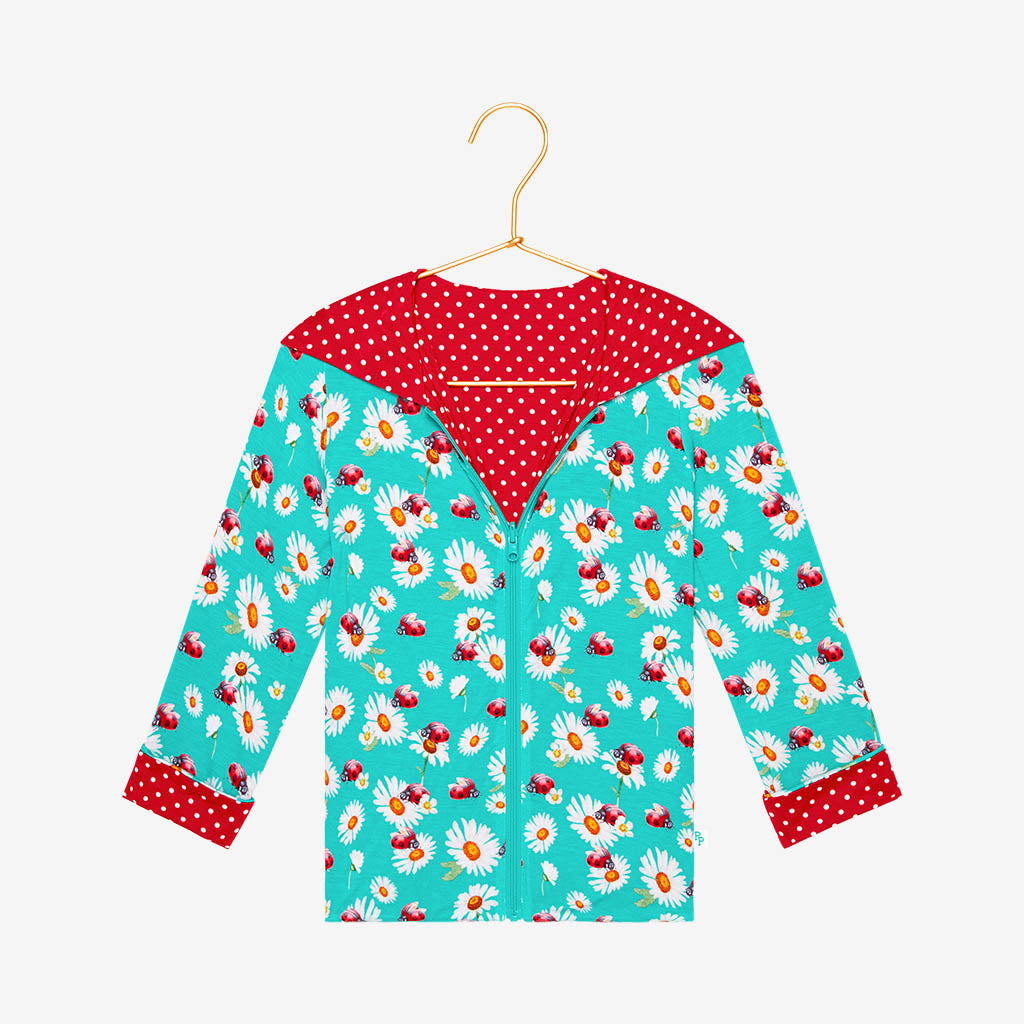 Posh Peanut Long Sleeve Reversible Jacket-Ladybug