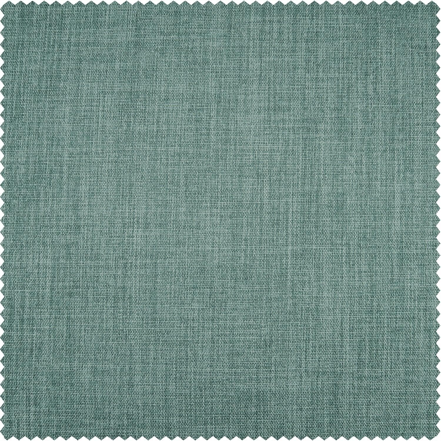 Sea Thistle Textured Faux Linen Swatch