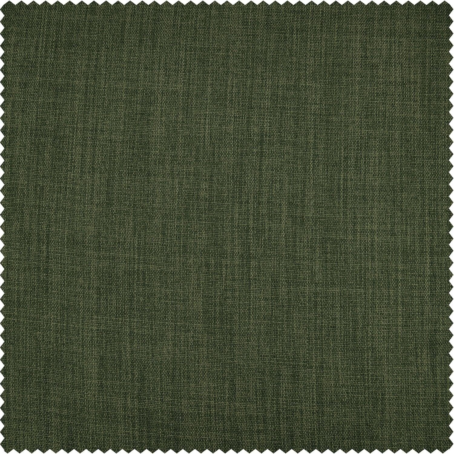 Tuscany Green Textured Faux Linen Swatch