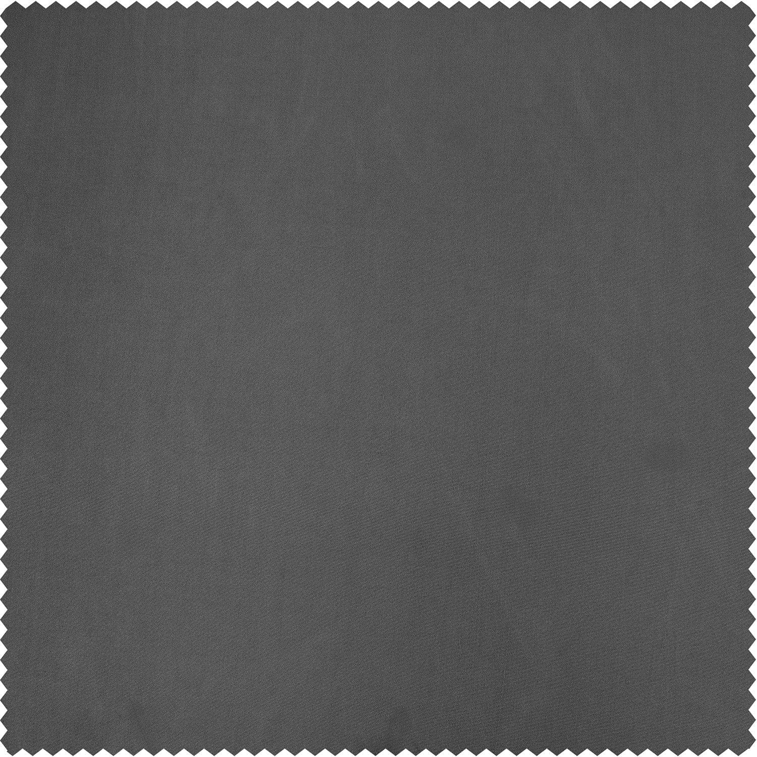 Graphite Solid Faux Silk Taffeta Swatch