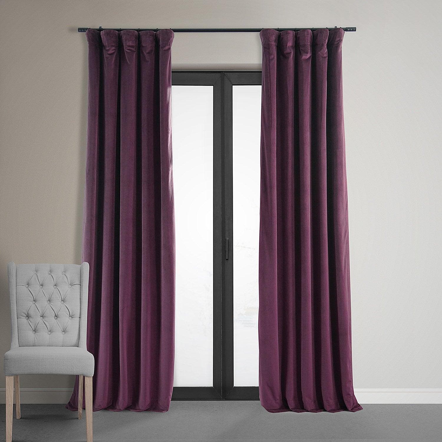 Cabernet Signature Velvet Blackout Curtain