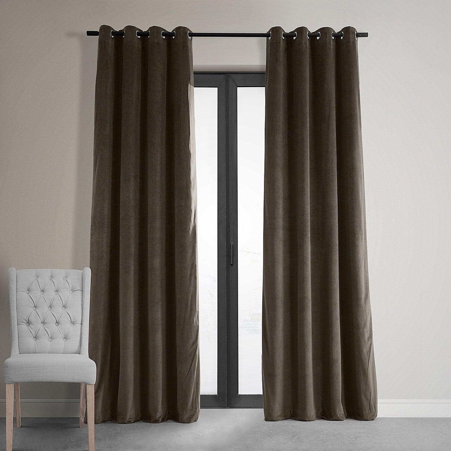 Java Grommet Signature Velvet Blackout Curtain