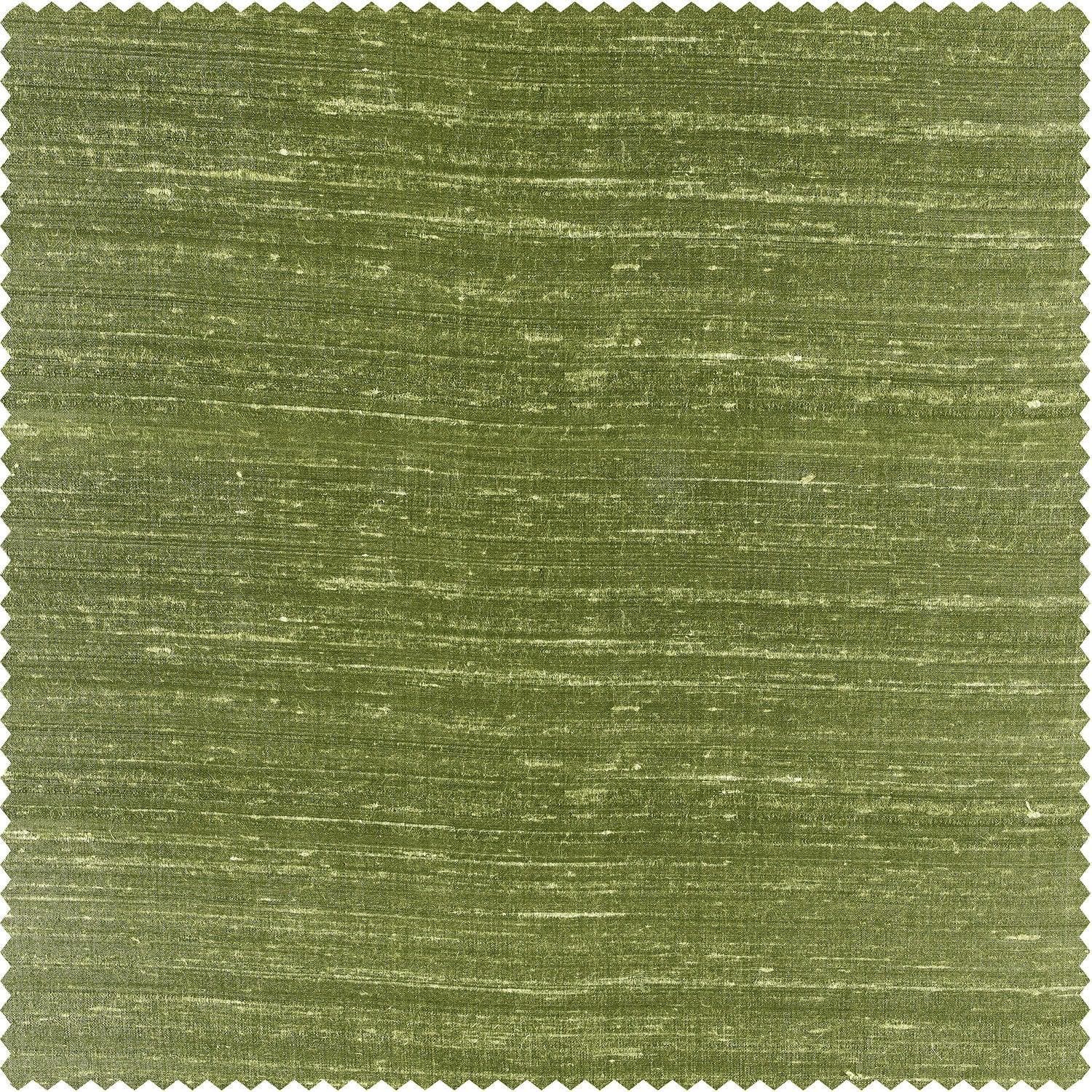 Paradise Green Textured Dupioni Silk Swatch